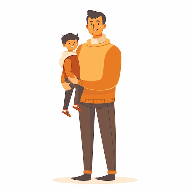 Eine Illustration zum Vatertag