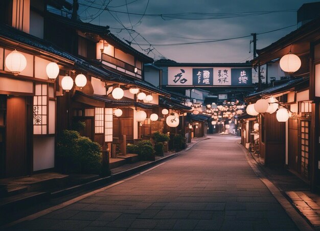 Eine japanische Straßenlandschaft