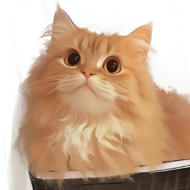 eine Katze, die in einer Kiste liegt