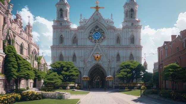 Eine Kirche in der Stadt Cebu