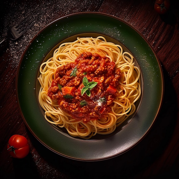 Eine köstliche Spaghetti Bolognese in einem italienischen Restaurant