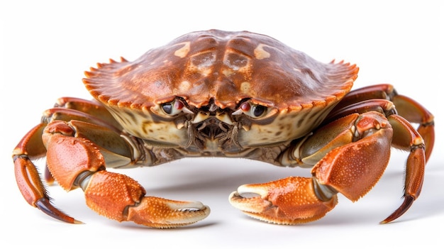 Eine Krabbe mit einem großen Auge und einem großen roten Auge.