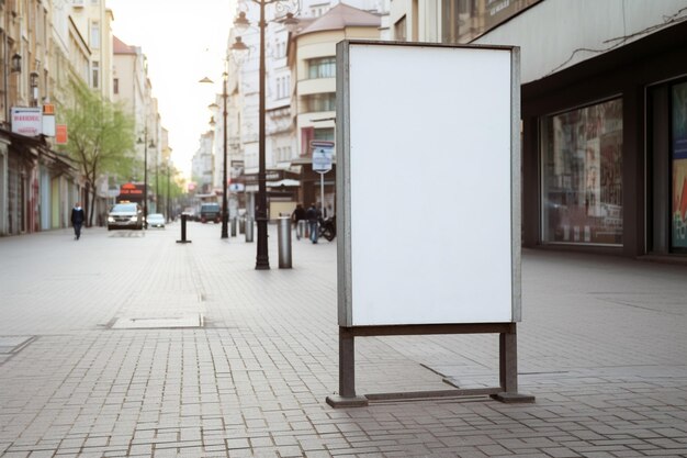 Eine leere Plakatwand auf der Straße