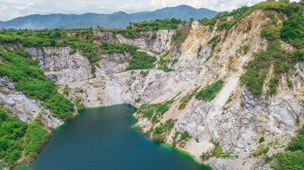 Eine Luftaufnahme des Grand Canyon Chonburi Thailand Landmark in Chonburi Thailand