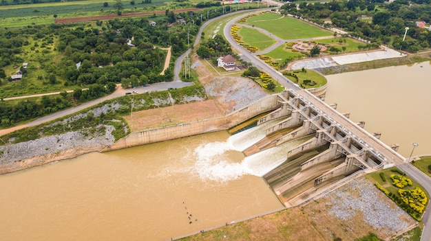 Eine Luftaufnahme von Floodgate