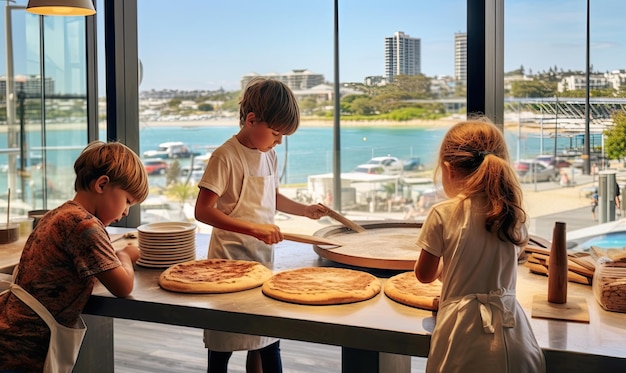 Eine lustige und leckere Pizza-Making-Party mit energischen Kindern