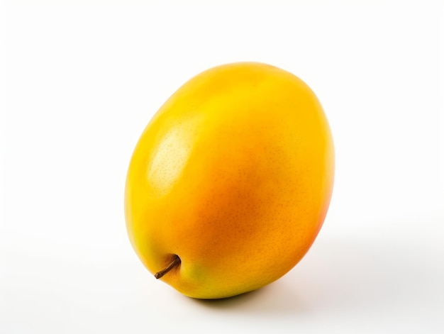 Eine Mango isoliert auf weißem Hintergrund