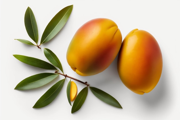 Eine Mangostan ist eine Frucht, die Mango genannt wird.