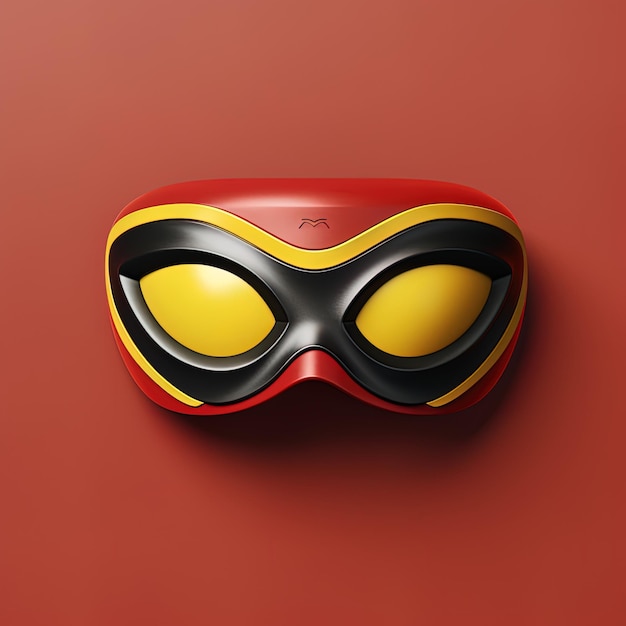 eine Maske mit der Aufschrift "Schutzbrille"