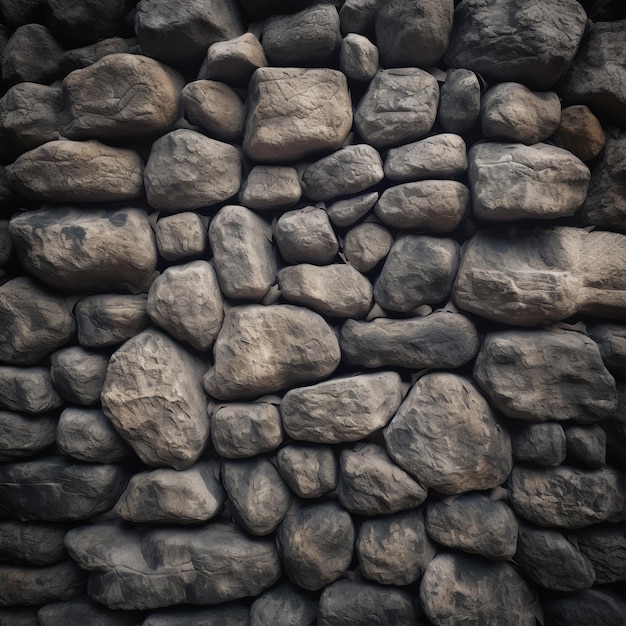 Eine Mauer aus Stein, die aus Stein besteht.