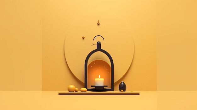 Eine minimalistische Grafik mit dem traditionellen Eid