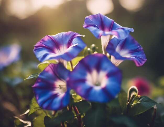 Foto eine morgenherrlichkeit blüht