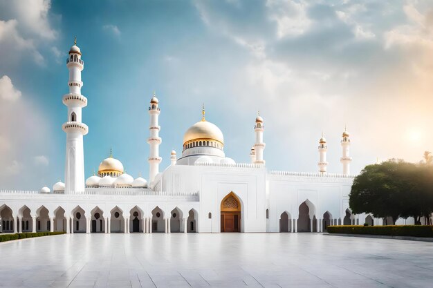 Eine Moschee in der Stadt Person