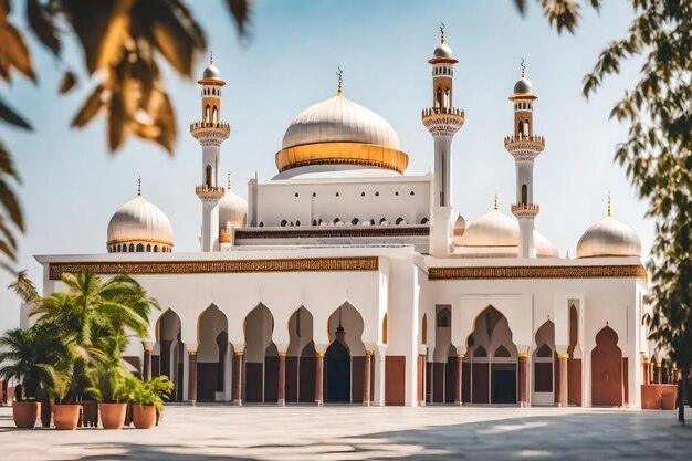 Eine Moschee in der Stadt