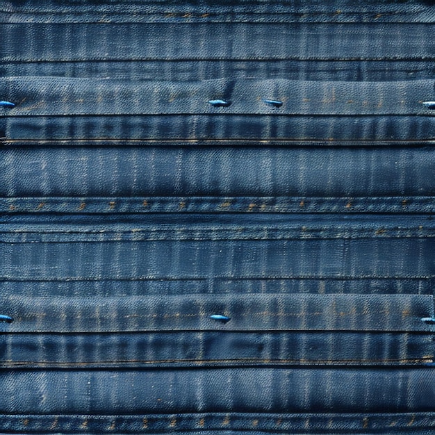 Eine Nahaufnahme einer blauen Jeansjacke mit ein paar blauen Streifen.