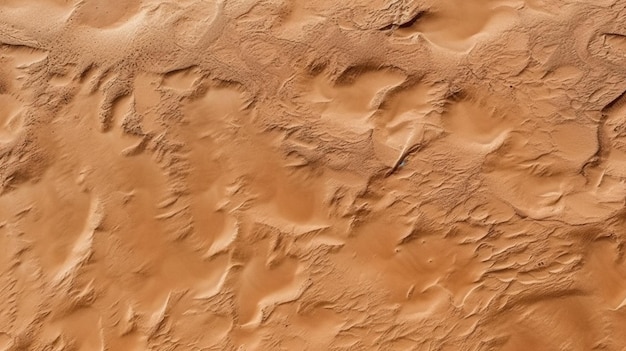 Eine Nahaufnahme einer braunen Wand mit einer kleinen Menge sandgenerativer Luft