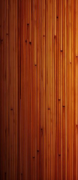 Eine Nahaufnahme einer Holzwand mit einem Licht auf generativer Ai