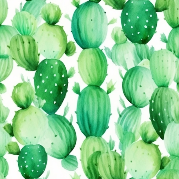 eine Nahaufnahme einer Kaktuspflanze mit grünen Blättern auf weißem Hintergrund, generative KI
