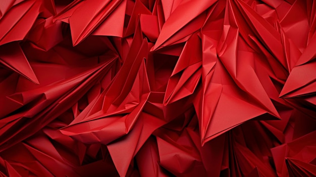 Eine Nahaufnahme einer kreativ gefalteten Origami-Papierkunst