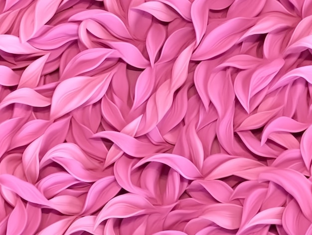 eine Nahaufnahme eines Bündels rosa Blumen auf einem Tisch generativ ai