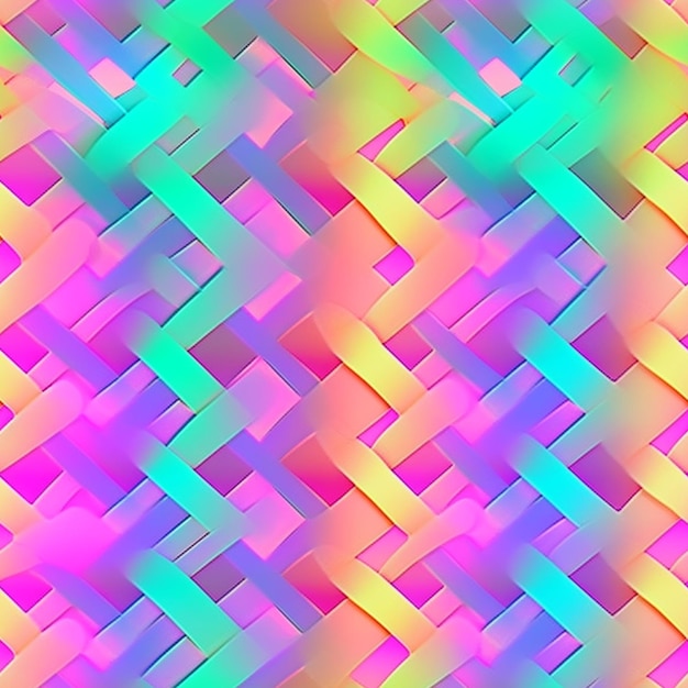 Eine Nahaufnahme eines bunten Hintergrunds mit einem Muster aus generativen Quadraten
