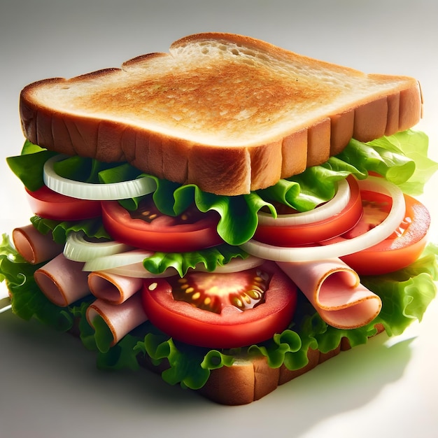 Eine Nahaufnahme eines Club-Sandwichs