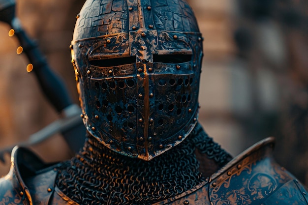 eine Nahaufnahme eines Helms