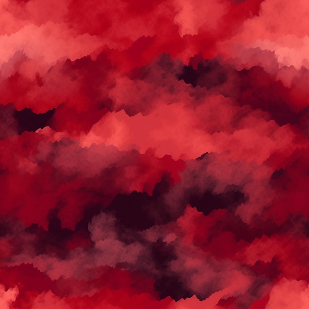 Eine Nahaufnahme eines mit roten und schwarzen Wolken gefüllten Himmels
