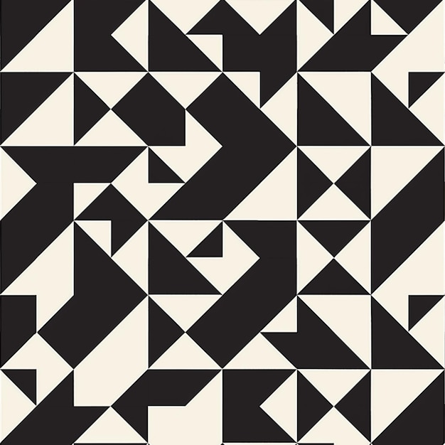 eine Nahaufnahme eines Schwarz-Weiß-Muster mit einem diagonalen Design generative ai
