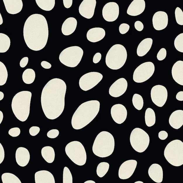 Eine Nahaufnahme eines schwarz-weißen Hintergrunds mit vielen weißen Punkten, generativer KI
