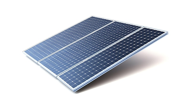 Eine Nahaufnahme eines Solarpanels