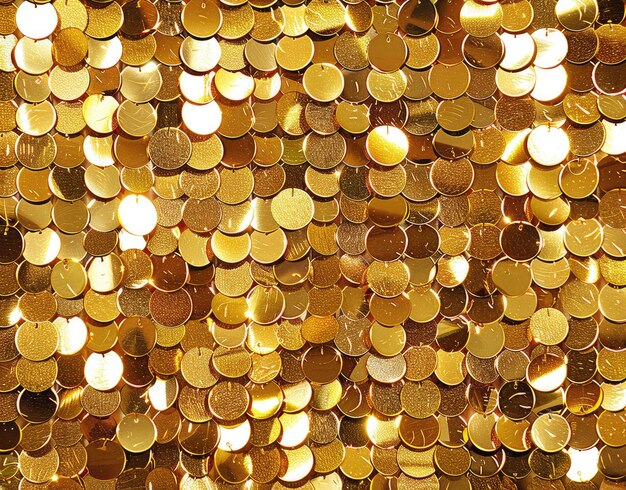 eine Nahaufnahme eines Stapels Goldmünzen