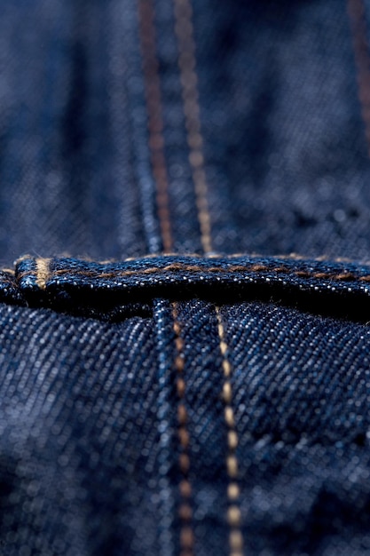 Eine Nahaufnahme eines Teils der Jeans