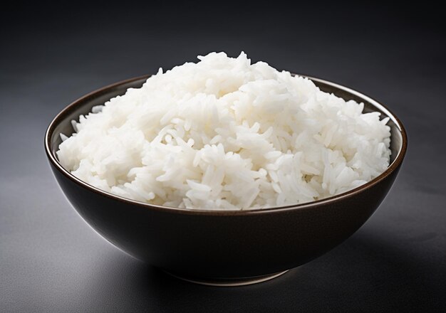 Eine Nahaufnahme eines Tellers Reis