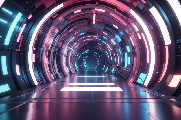 Eine Nahaufnahme eines Tunnels mit einem Licht am Ende der generativen KI