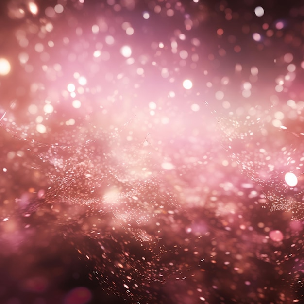eine Nahaufnahme eines verschwommenen Hintergrunds mit rosa und lila Lichtern