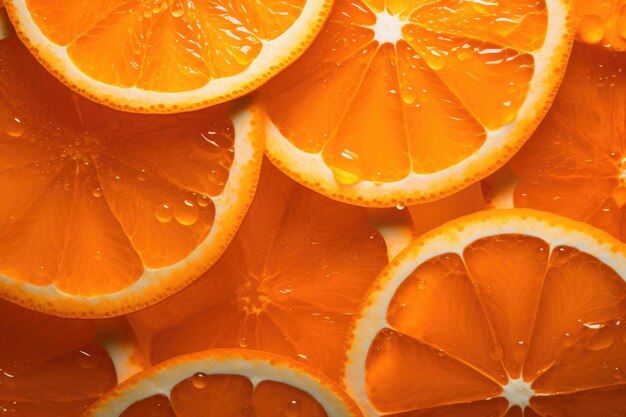 Eine Nahaufnahme vieler Orangen auf einem Tisch