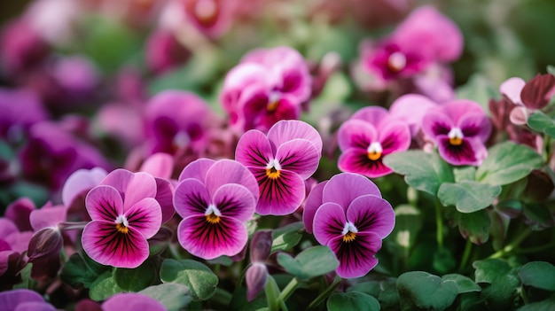 Foto eine nahaufnahme von einem bündel lila blumen