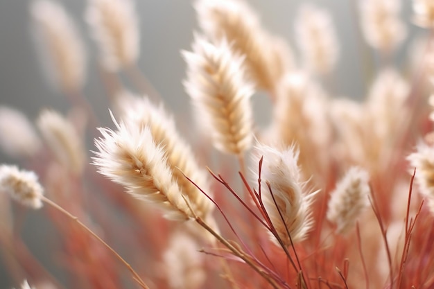 Eine Nahaufnahme von etwas Gras, auf das die Sonne scheint