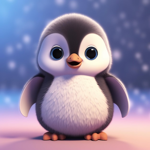 Eine niedliche Pinguin-Illustration