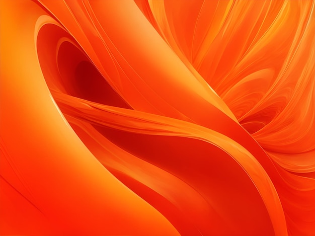 Eine orangefarbene Flow-Tapete