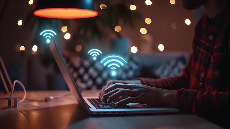 Foto eine person, die auf einem laptop schreibt, mit einer person, die an der tastatur schreibt