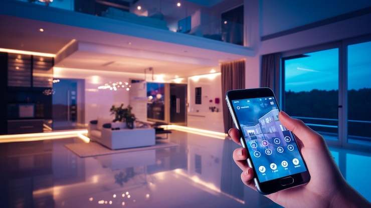 Foto eine person, die ein smartphone mit der wort-app auf dem bildschirm hält