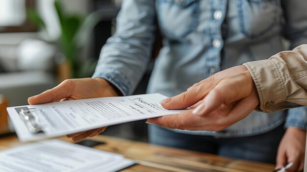 Foto eine person, die ihren finanziellen hintergrund übergibt