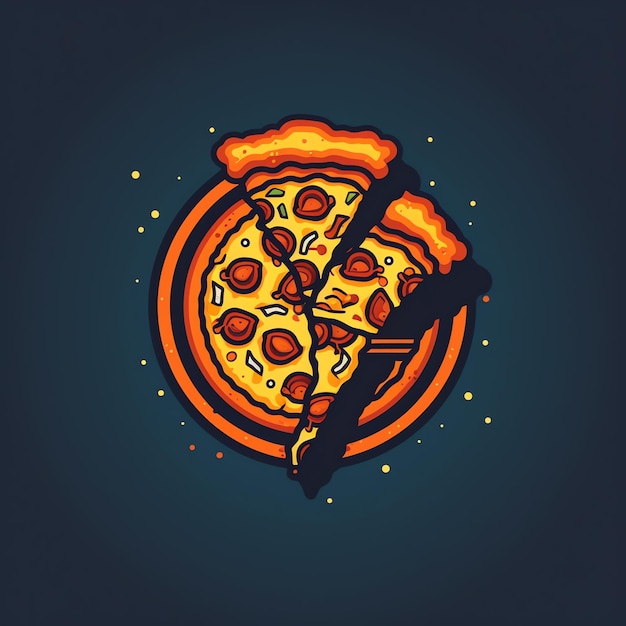 Foto eine pizza auf einem teller