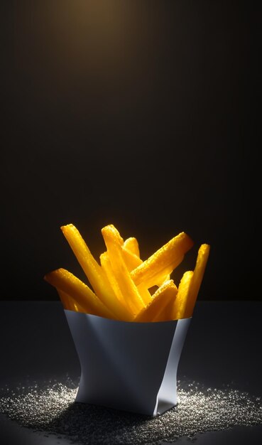 Foto eine pommes-frites-fotografie