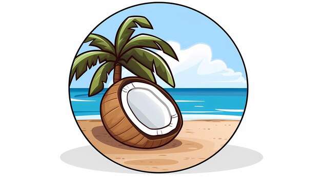 Foto eine postkarte für einen strandurlaub, eine werbebroschüre für ein badeort, sommer, sonne, meer, ozean