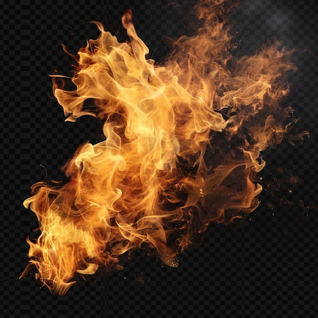 Eine realistische Feuerflamme