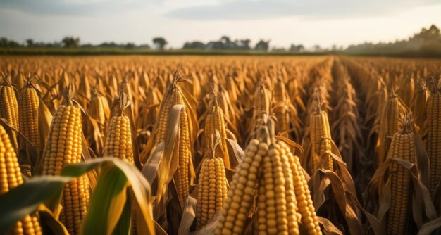 Eine reichliche Ernte unter der goldenen Sonne