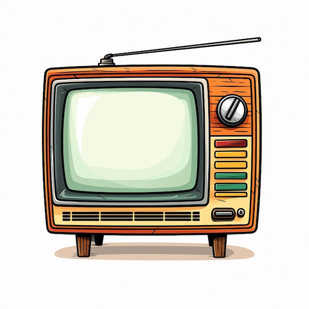 Eine Retro-TV-Vektorillustration
